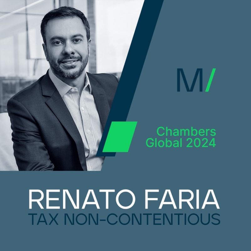 Renato Faria é ranqueado para a área de Tributário Consultivo e pelo novo Chambers Global 2024