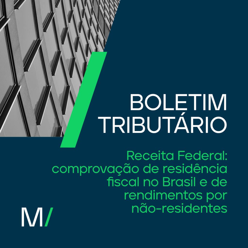 RFB: Comprovação de residência fiscal e de rendimentos auferidos por não-residentes