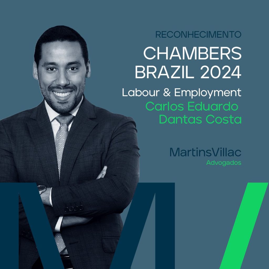 Carlos Eduardo Dantas Costa está entre os advogados líderes da área trabalhista pela Chambers and Partners 2024