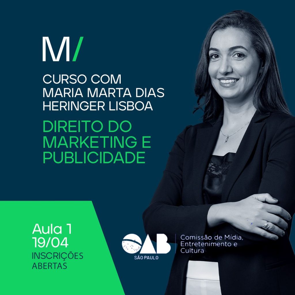 Curso Direito do Marketing e Publicidade com Maria Marta Dias Heringer Lisboa