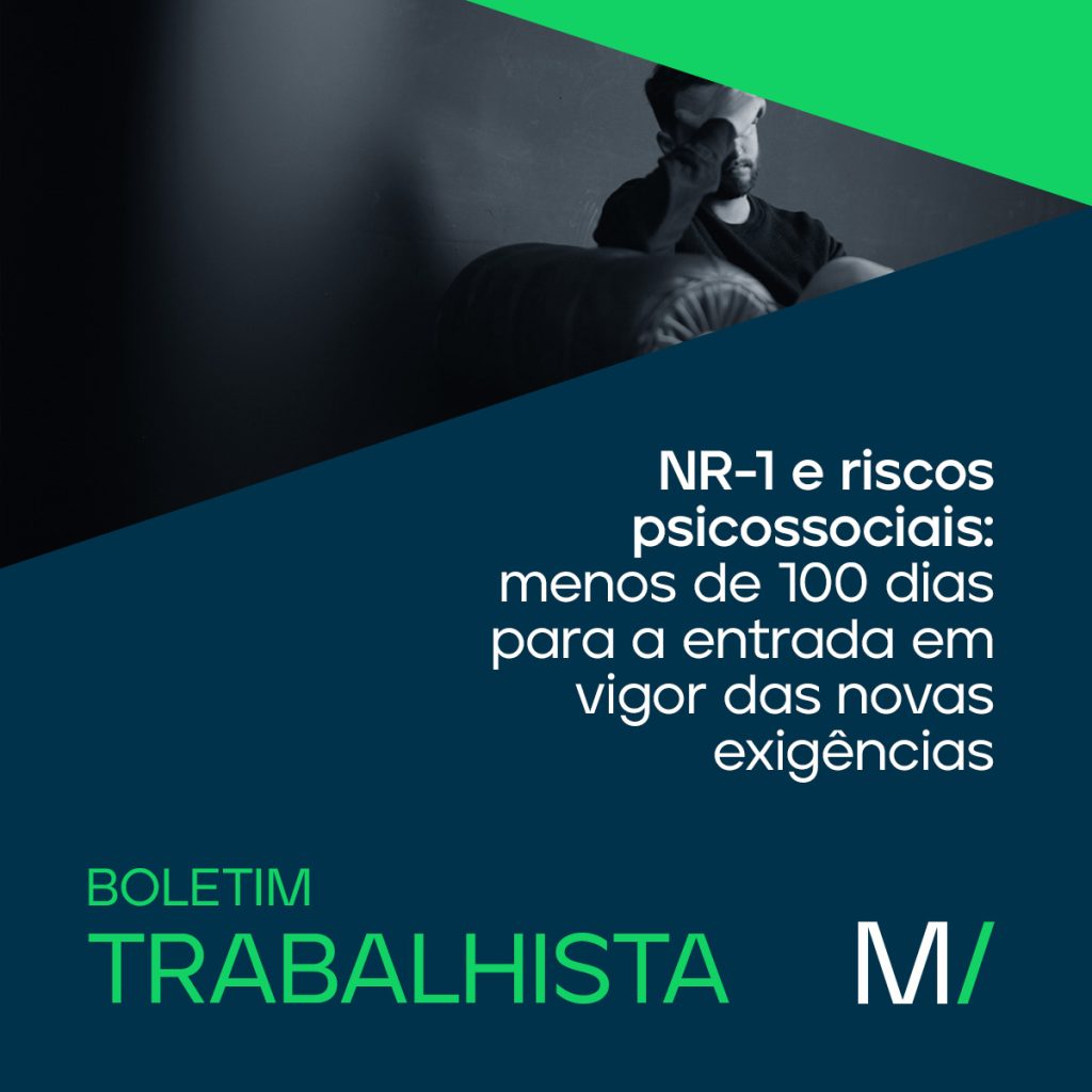 NR-1 e riscos psicossociais: menos de 100 dias para a entrada em vigor das novas exigências